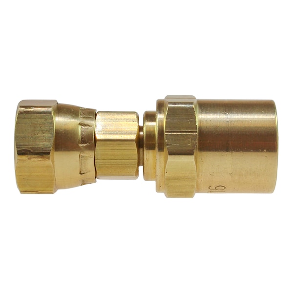 Reusable Hose Fitting 1/4" ID x 9/16" OD 1/4" FPT